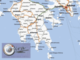 Map of the Peloponnese